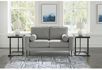 hazela charcoal living room gray   