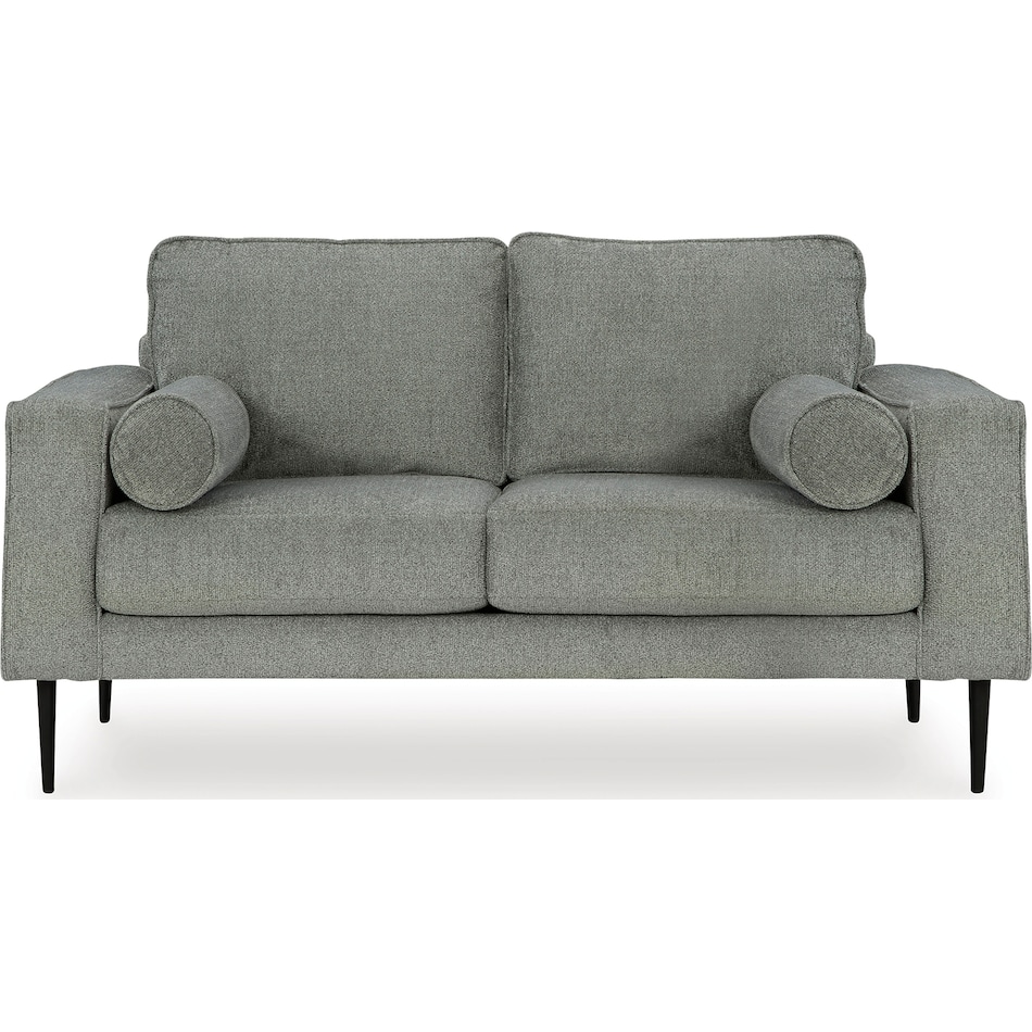 hazela charcoal living room gray st loveseat   