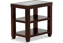 hendrix occasional reddish brown oc end chairside table   