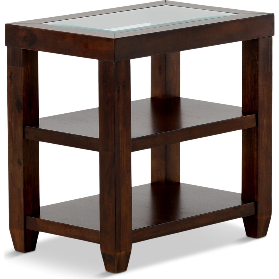 hendrix occasional reddish brown oc end chairside table   