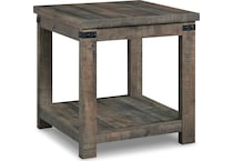 hollum occasional brown oc end chairside table t   