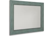 jacee teal accent mirror a  