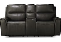 jarvis brown mt motion leather loveseat p   