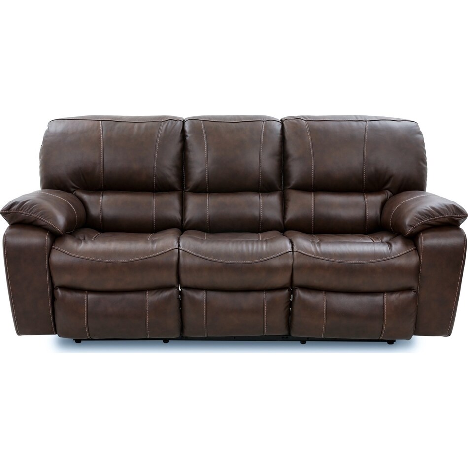 Jaylen Leather Reclining Sofa | Levin