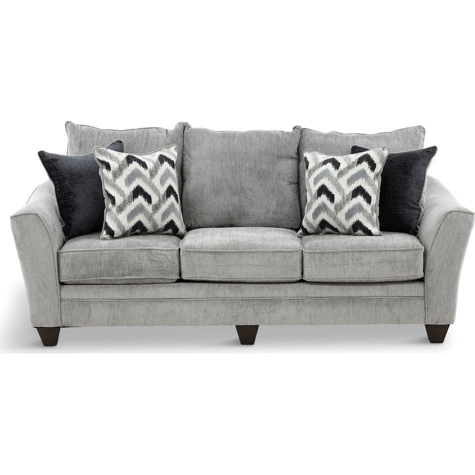 jett living room gray st stationary fabric sofa   