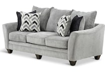 jett living room gray st stationary fabric sofa   