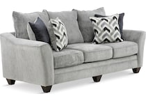 jett living room gray st stationary fabric sofa   