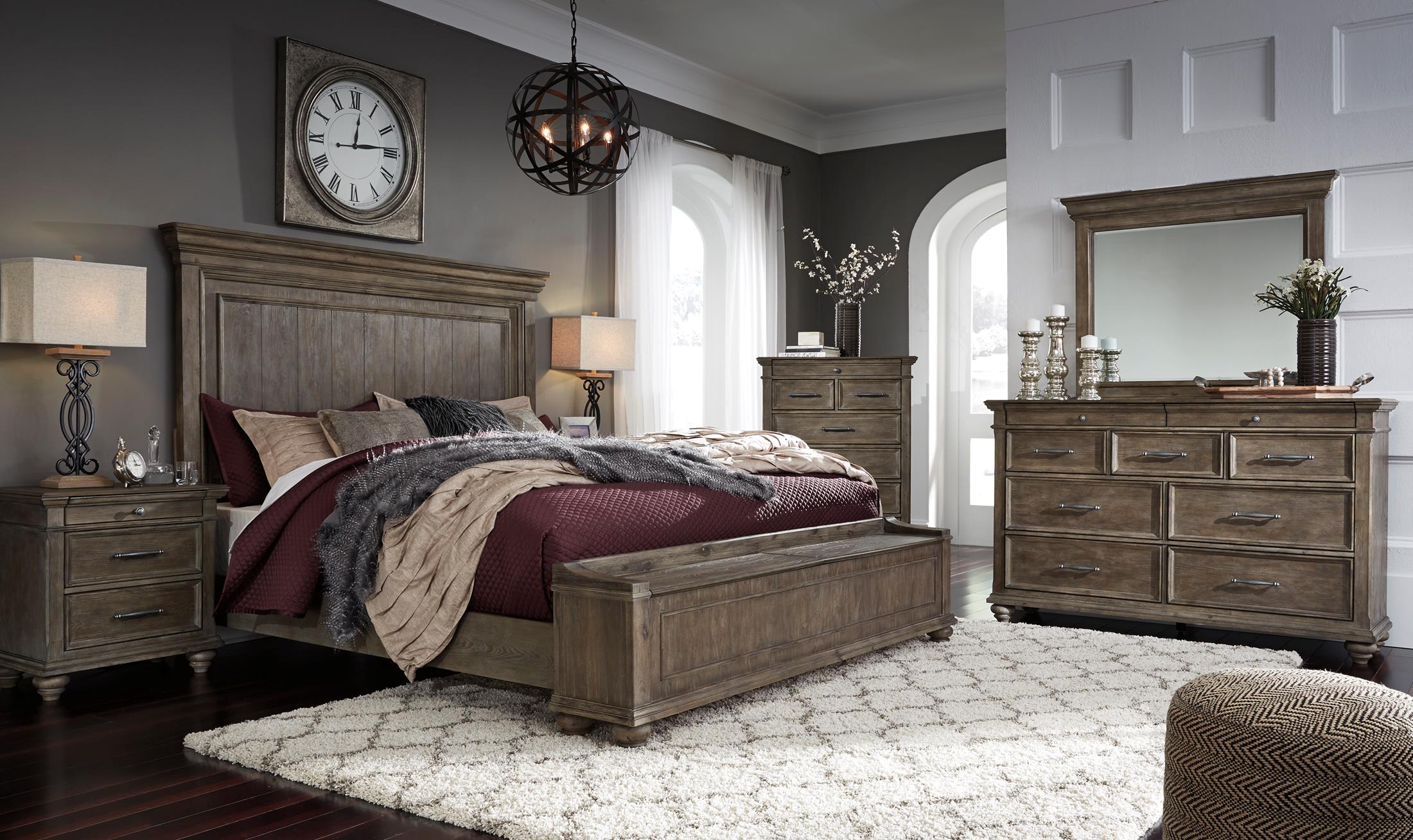 johnelle queen upholstered panel bed with storage