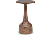 joville accent medium brown at wood accent piece a  