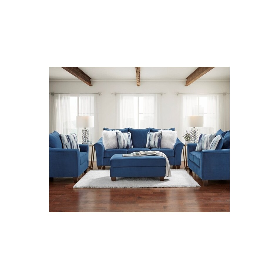 kamilah living room blue st feo stationary fabric sofa   