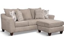 kamilah living room tan st stationary fabric sofa   