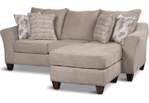 kamilah living room tan st stationary fabric sofa   