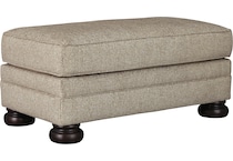 kananwood neutral st stationary fabric ottoman   