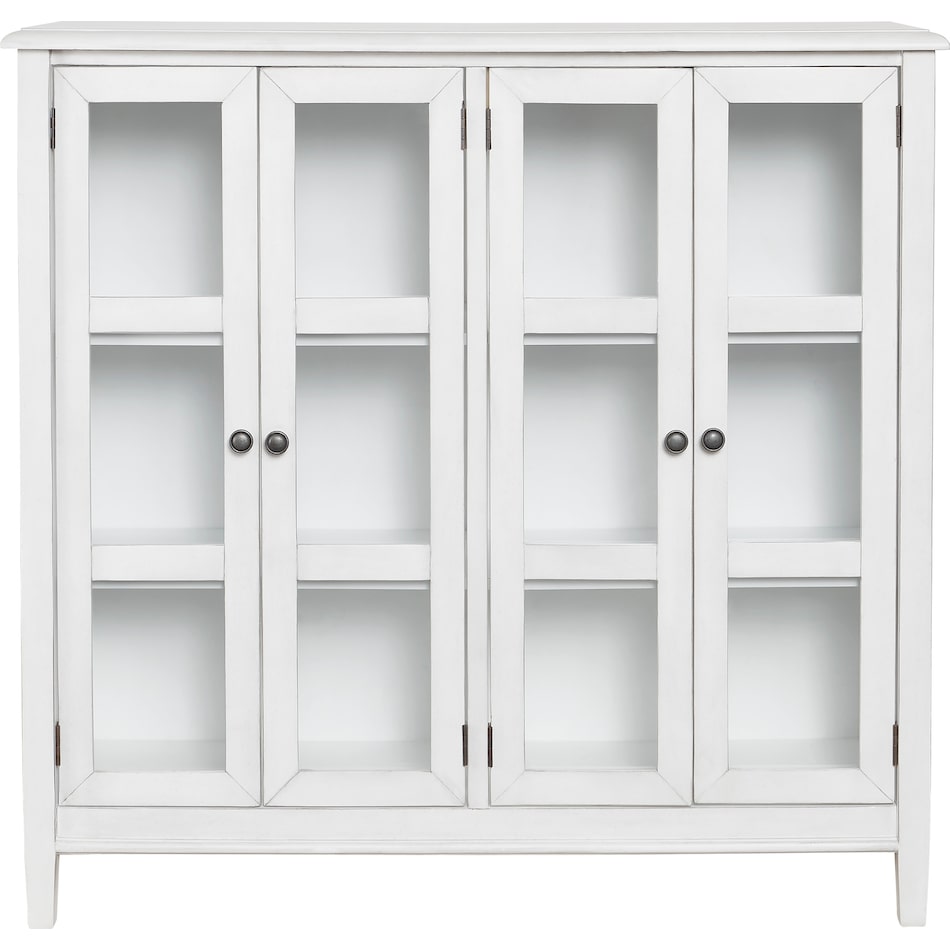 kanwyn occasional white accent cabinet t   