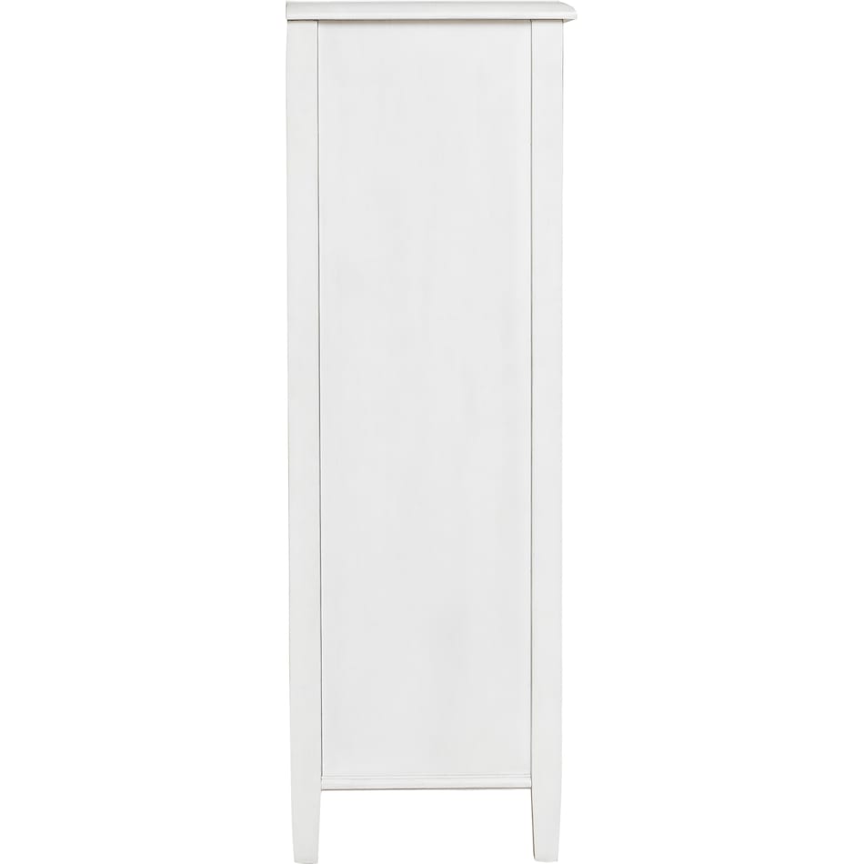 kanwyn occasional white at wood accent piece t   