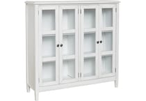 kanwyn occasional white at wood accent piece t   