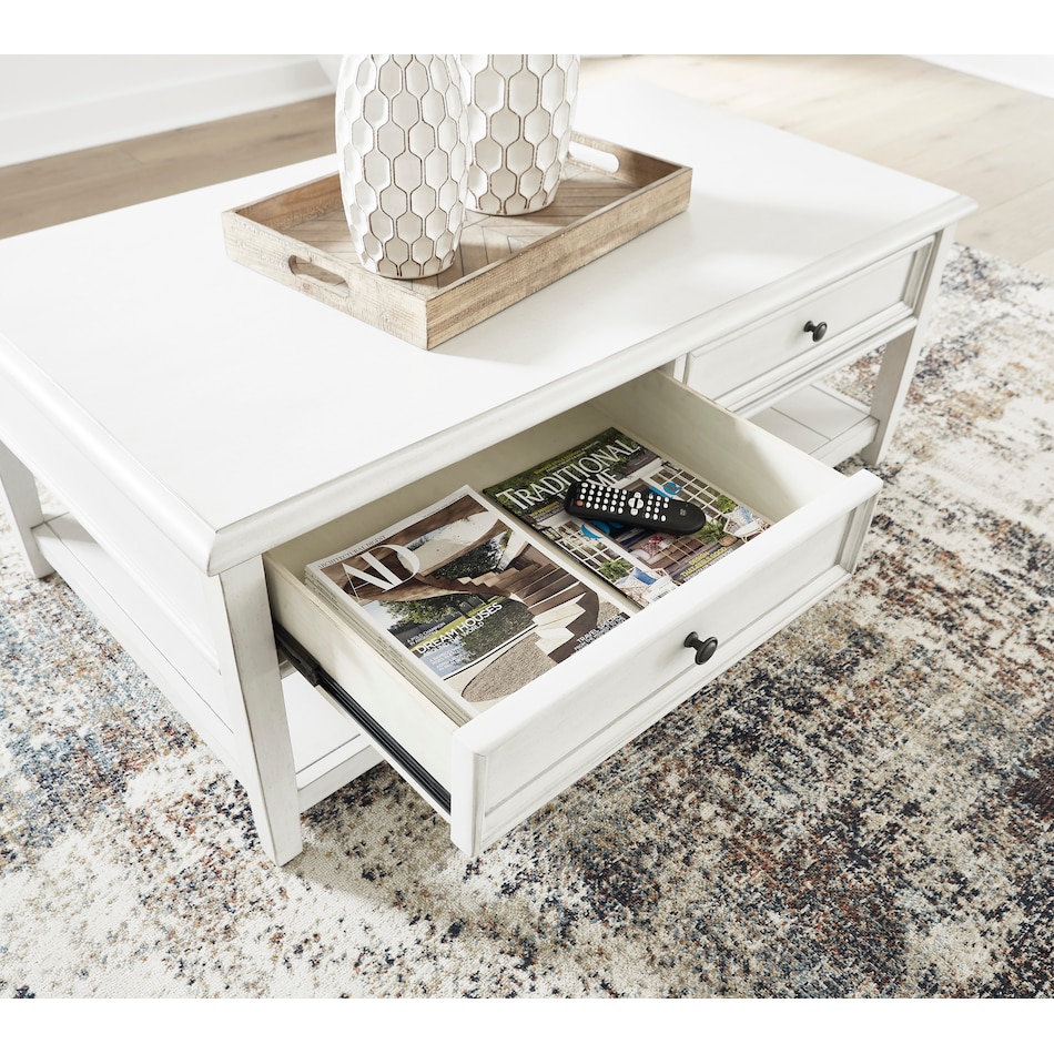 kanwyn occasional white oc coffee table t   