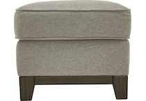 kaywood light brown st stationary fabric ottoman   