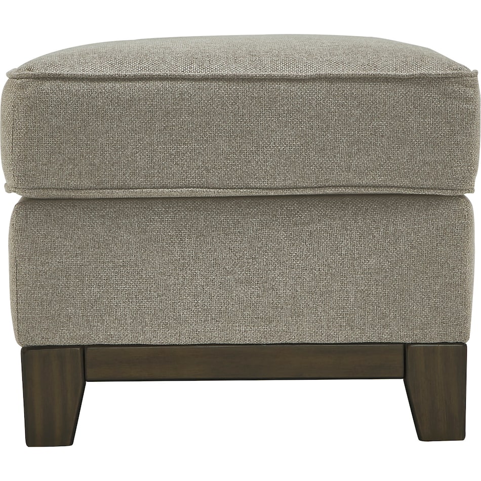 kaywood light brown st stationary fabric ottoman   