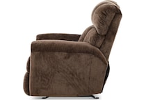 keaton living room dark brown mt fabric recliner manual   