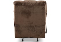 keaton living room dark brown mt fabric recliner manual   