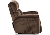 keaton living room dark brown mt fabric recliner manual   