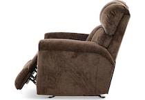 keaton living room dark brown mt fabric recliner manual   