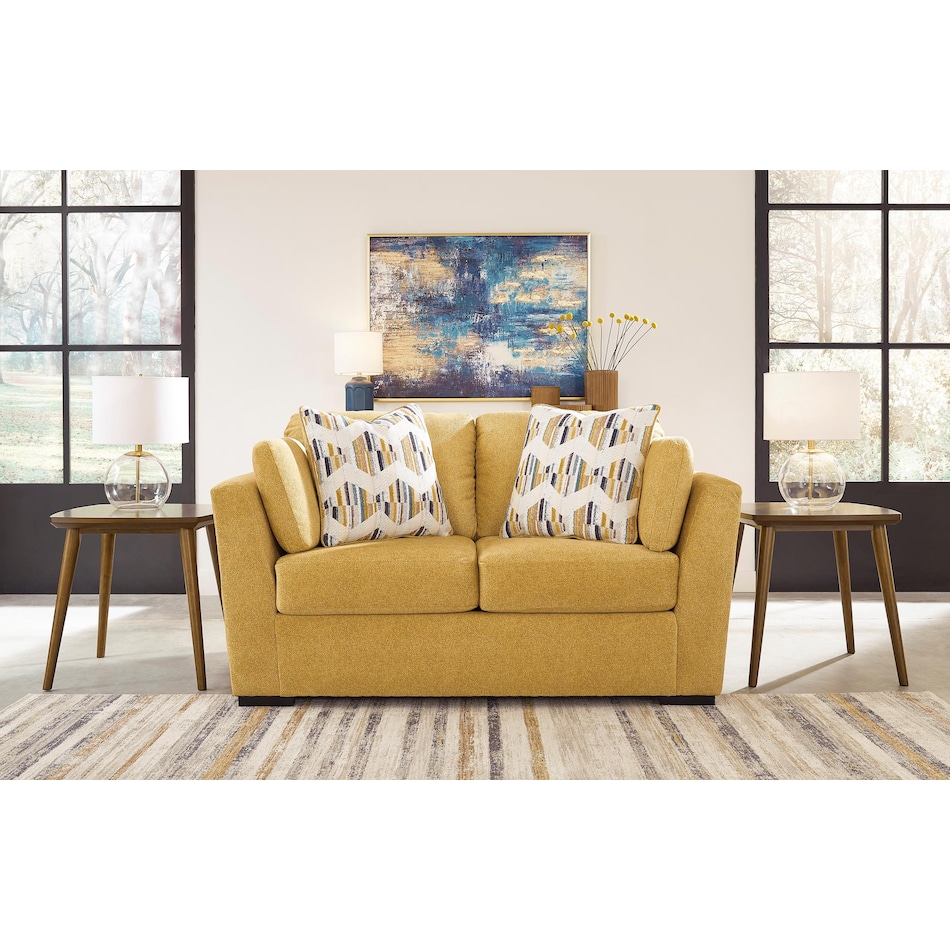 keerwick sunflower living room yellow   