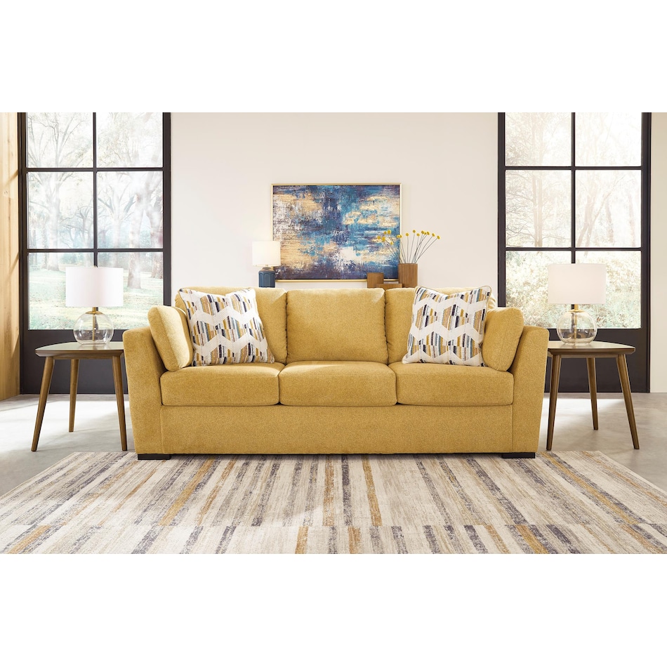 keerwick sunflower living room yellow   