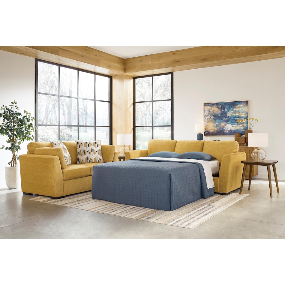 keerwick sunflower living room yellow   