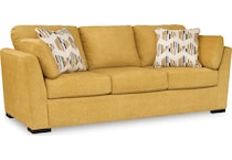 keerwick sunflower living room yellow st stationary fabric sofa   