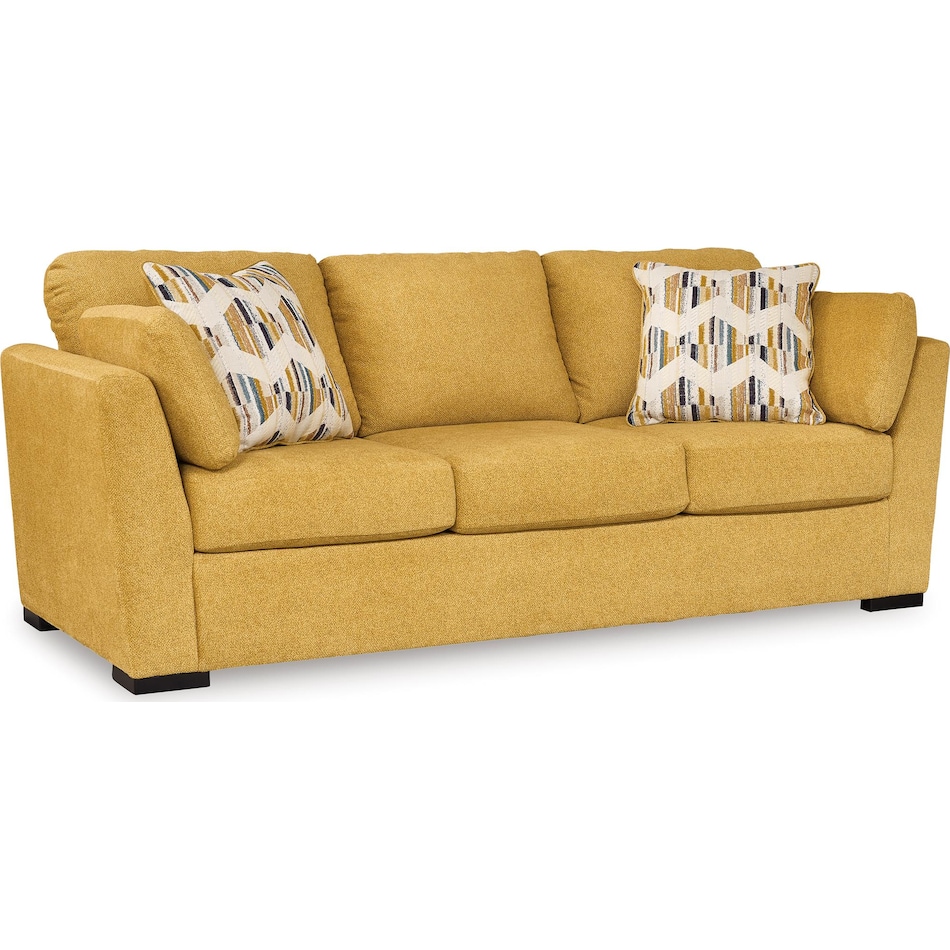 keerwick sunflower living room yellow st stationary fabric sofa   