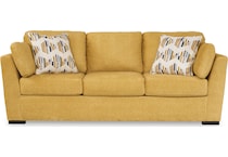 keerwick sunflower living room yellow st stationary fabric sofa   