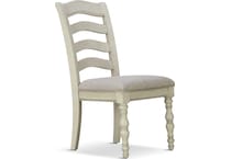 keston white dr side chair   