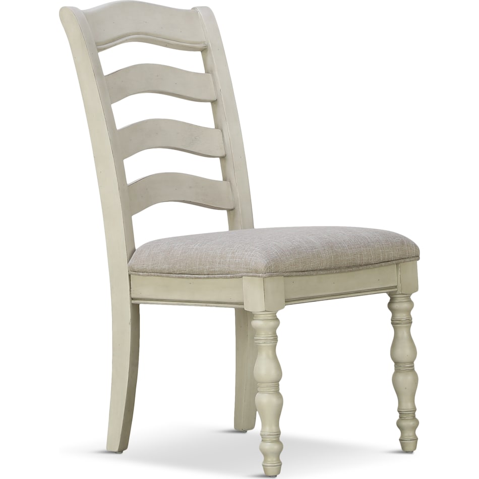 keston white dr side chair   