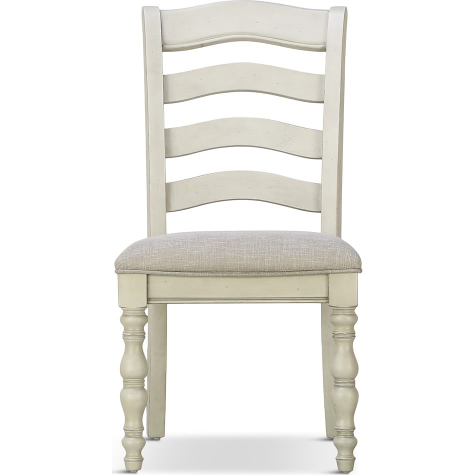 keston white dr side chair   