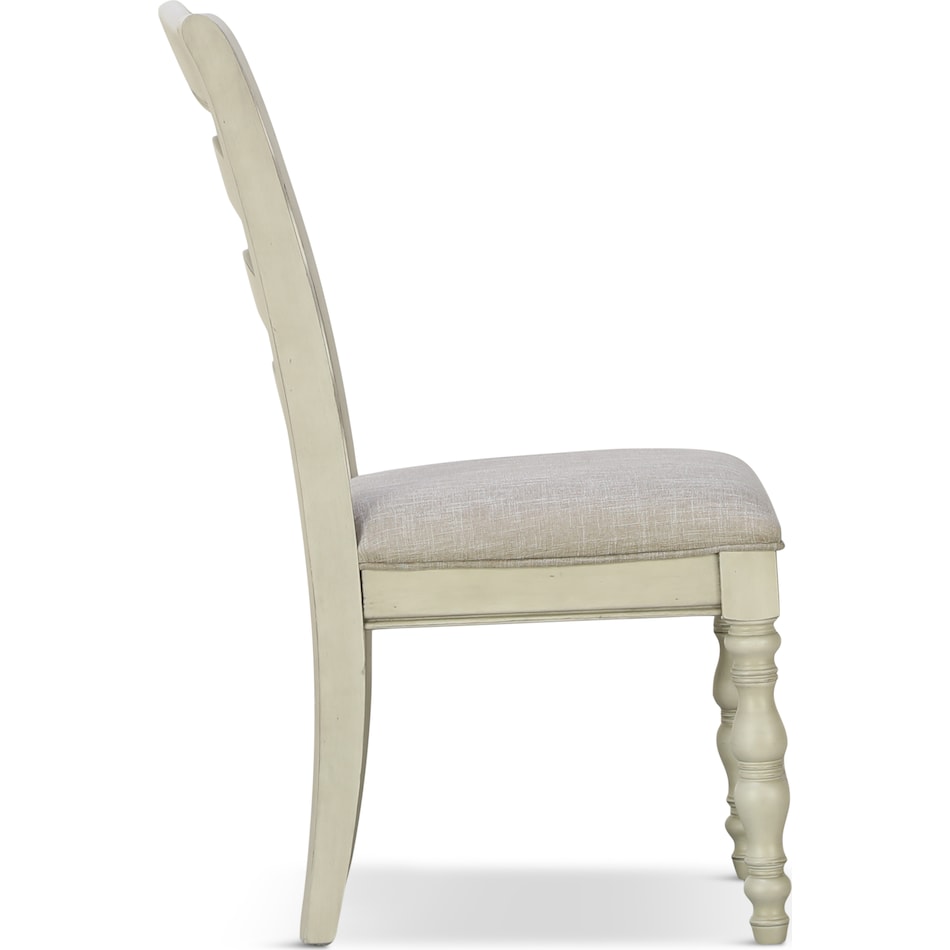 keston white dr side chair   