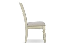 keston white side chair   