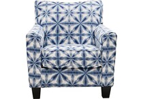 kiessel nuvella blue accent chair   