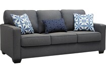 kiessel nuvella gray  sofa   