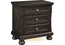 kingsley bedroom   brown brown br master nightstand   