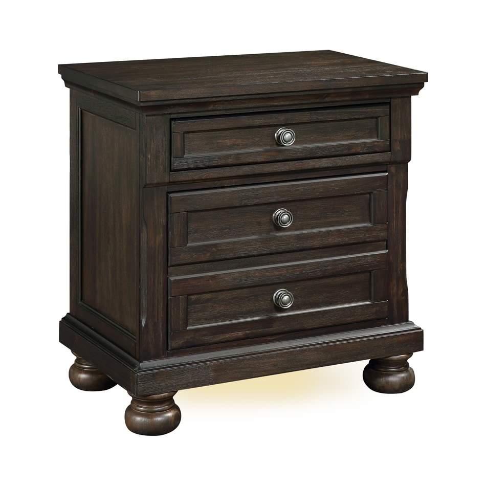 kingsley bedroom   brown brown br master nightstand   