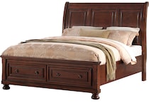 kingsley bedroom   cherry reddish brown br packages p  