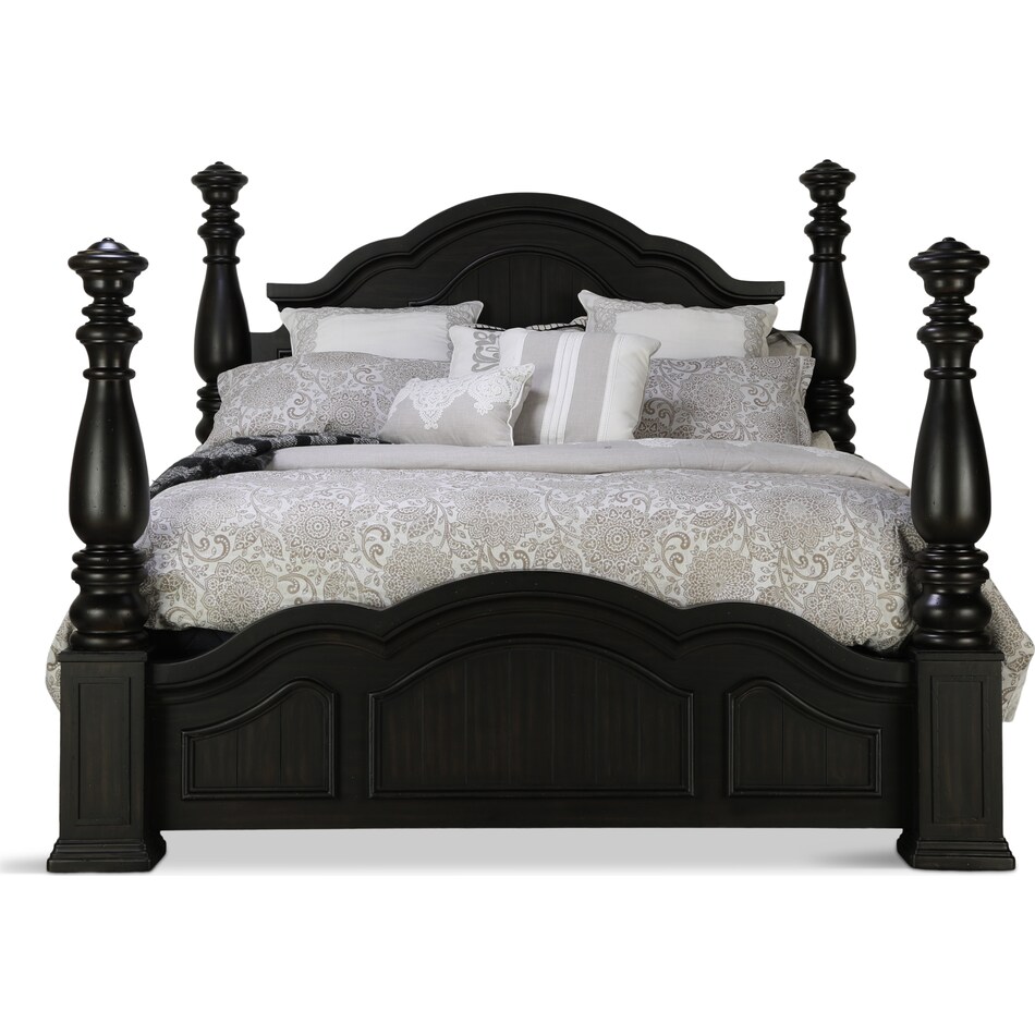 kingston brown queen bed p  