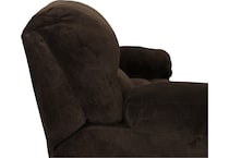 kinsley living room brown reclining sofa   
