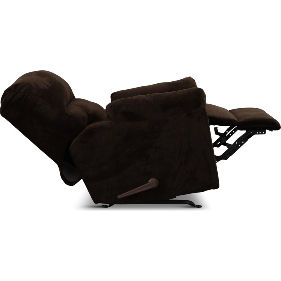 kinsley living room brown rocker recliner   