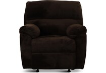 kinsley living room brown rocker recliner   