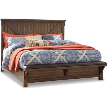 Lakeleigh King Panel Bed with Upholstered Bench