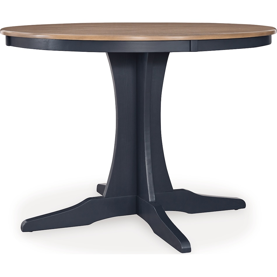 landocken dining blue   brown dr dining table reg hgt d   