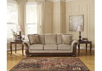 lanett brown sofa   